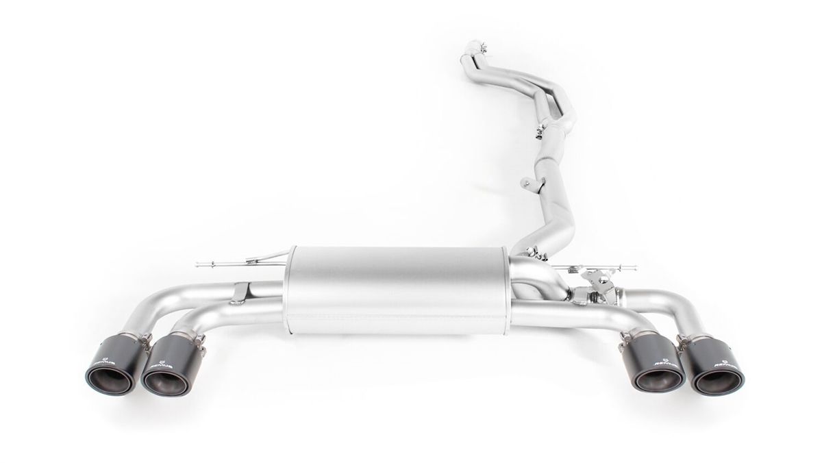 Axle-Back / Cat-Back System for BMW M550i xDrive — 4x GT Titanium Scotched Tips