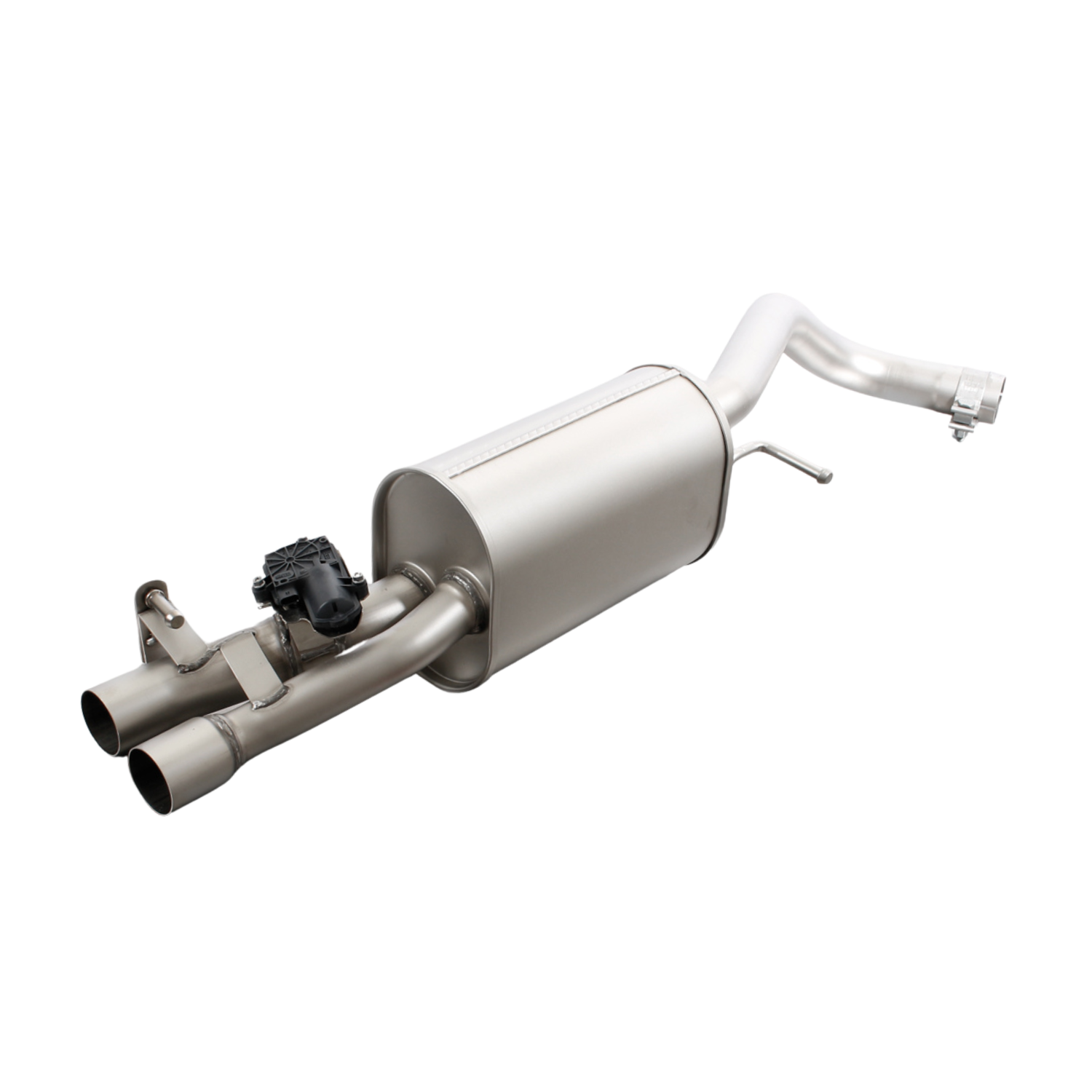 Cat-Back System for VW Polo 5 6R — 2x 84mm Chrome Rolled Edge Tips | 954513 0000