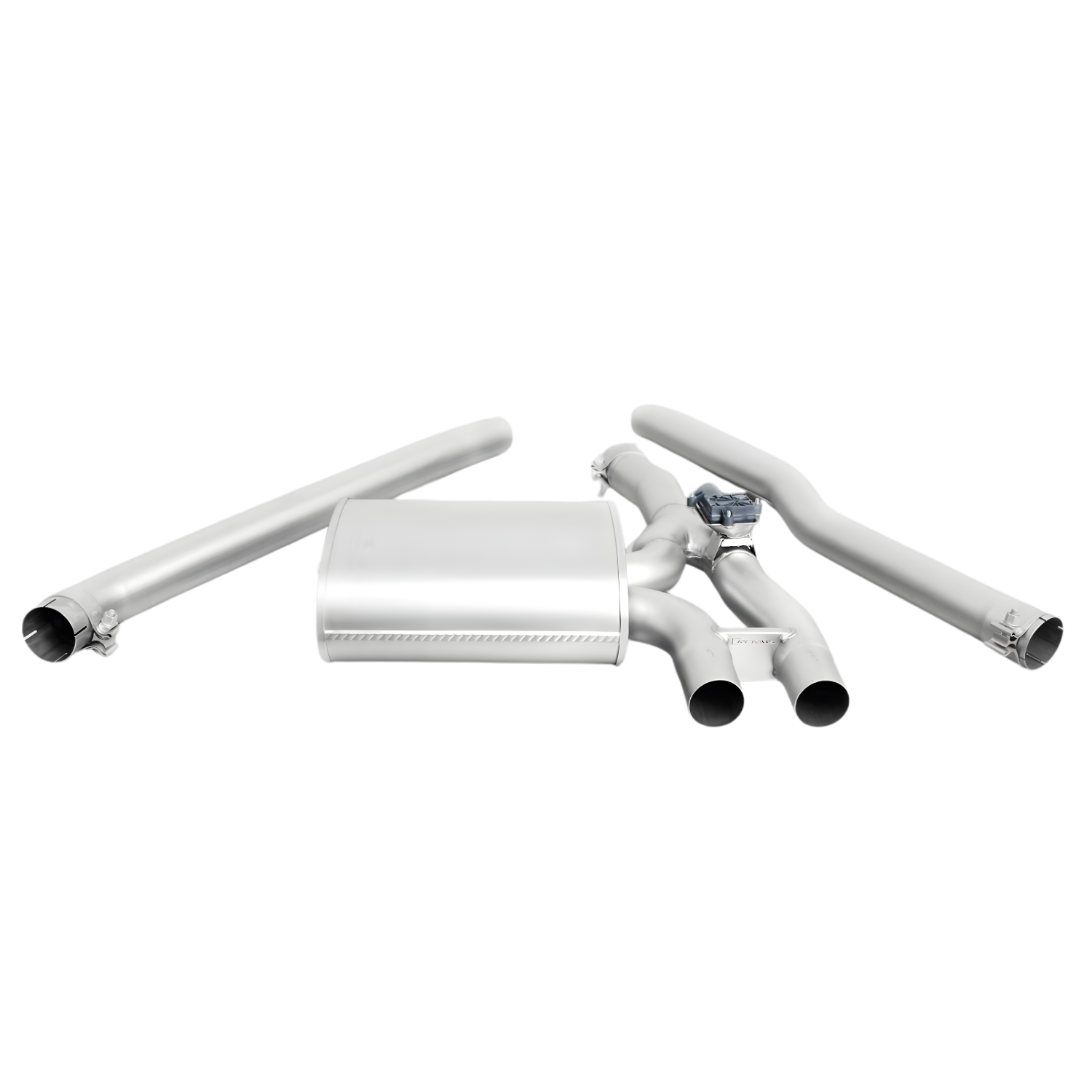 Cat-Back System for Cooper F57 & John Cooper Works F56 — 2x 102mm Chrome Rolled Edge Tips | Sound Controller