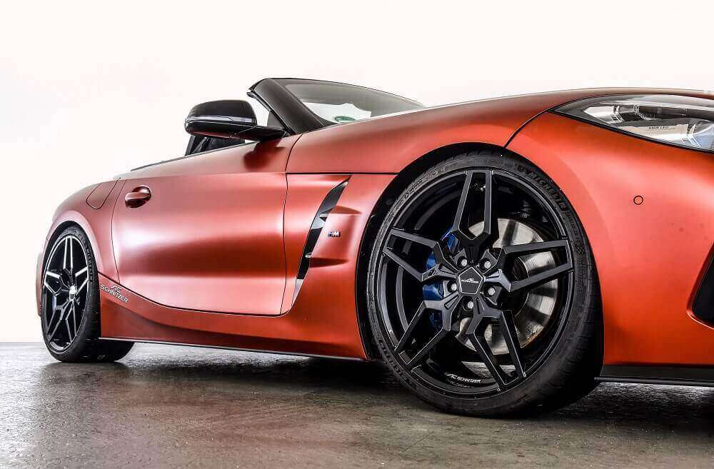AC Schnitzer 20" wheel & tyre set AC4 Black Continental for BMW Z4 G29, Toyota GR Supra
