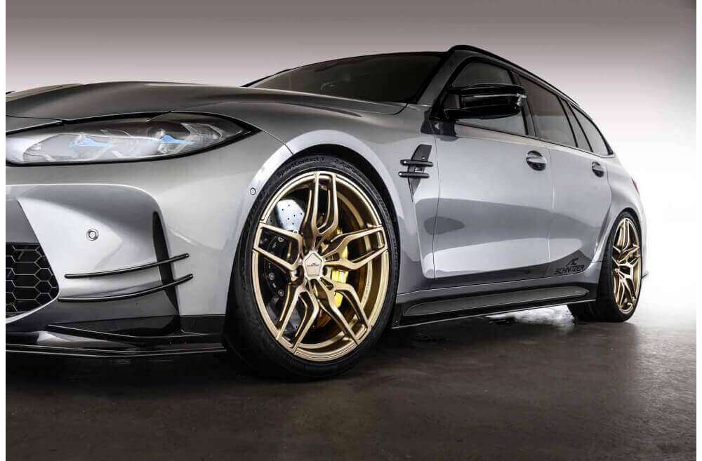 AC Schnitzer 20/21" wheel & tyre set AC4 forged Techgold Continental for BMW M3 G80/G81