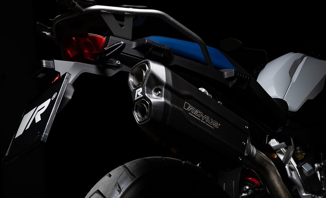 REMUS 8 2.0 Slip On Sport Exhaust BWM F 800 GS, Stainless steel black, EC approved