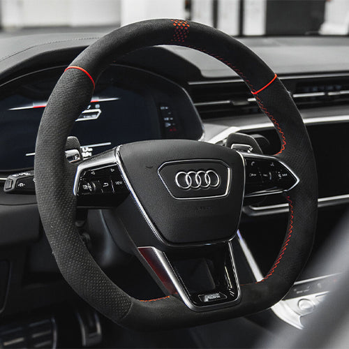 Audi S7 4K80 Sportback 06-2019 Steering wheel upgrade: carbon/leather