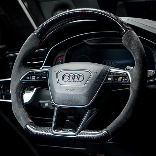 Audi A6 TFSI e 4K00 Avant 05-2020 Steering wheel upgrade: carbon/leather