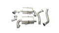RACING cat-back-system L/R for Porsche Boxster S/987 & Cayman 987  — 2x 98mm Street Race Chrome Tips