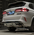 Sport Exhaust System for BMW X5M F95 LCI — 4x 102mm Chrome Straight Cut Tips