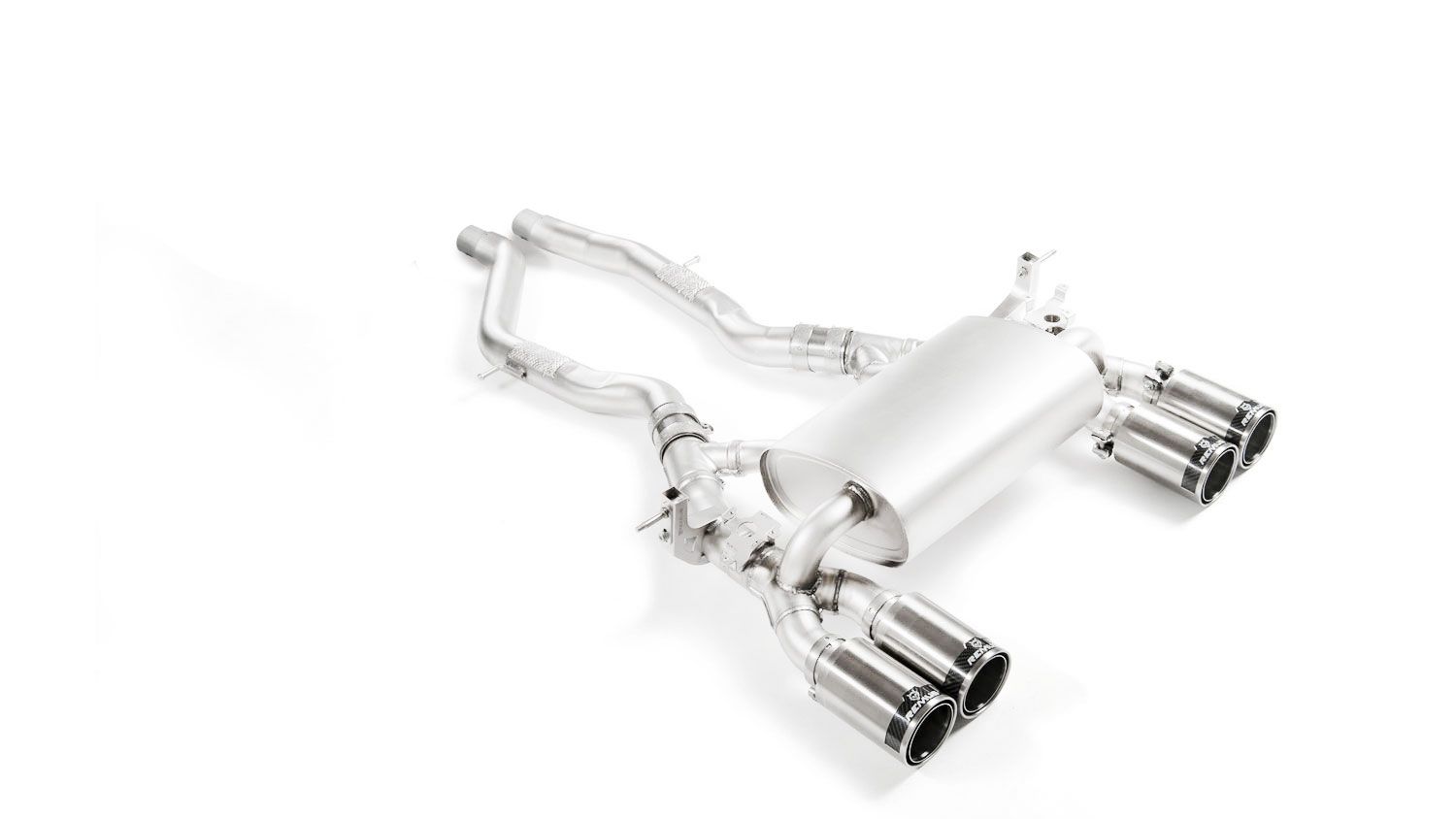 Sport Exhaust System for BMW M2 Competiton F87N Coupe — Racing Sport Silencer | 4x 100mm Titanium Black Tips