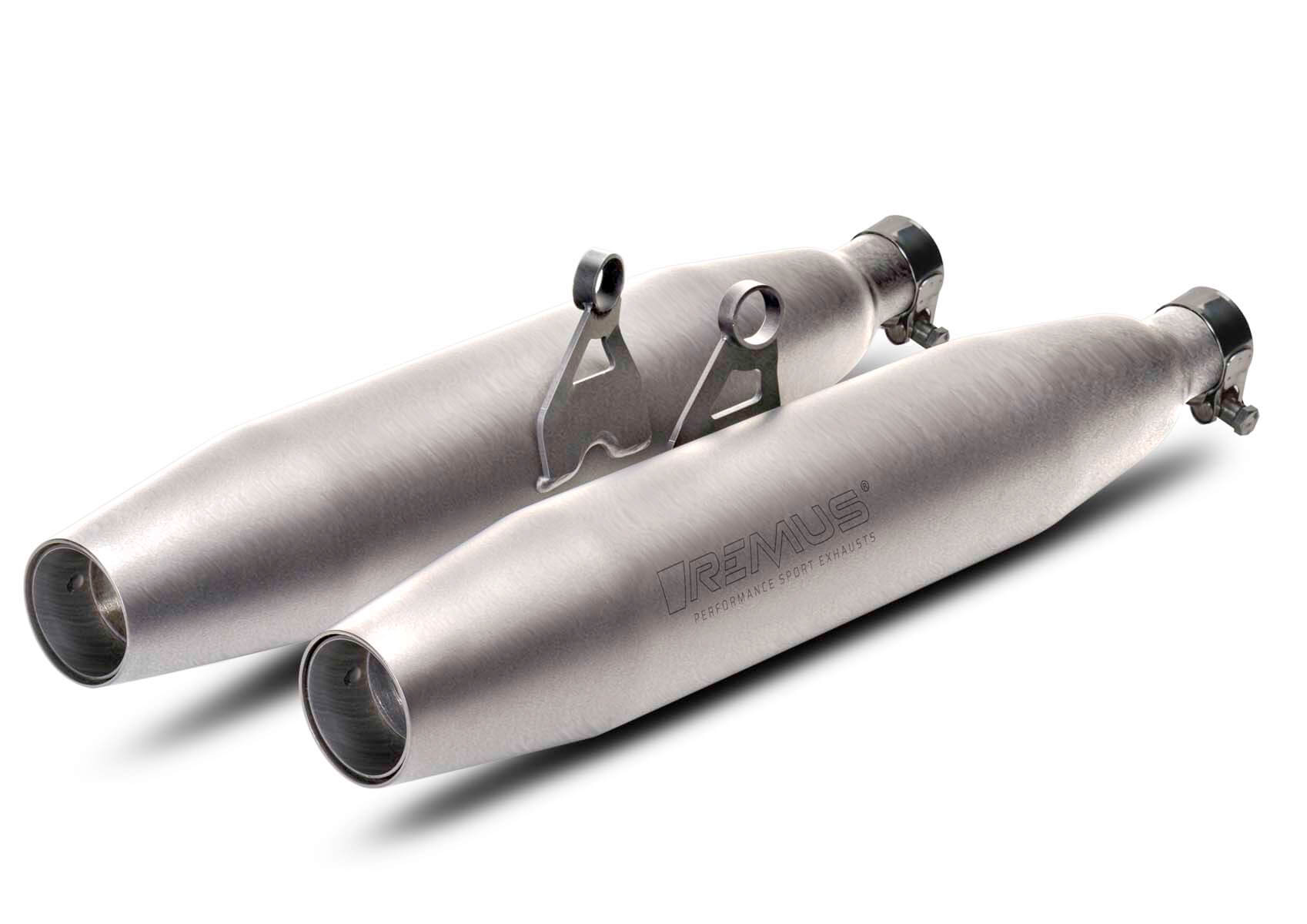 REMUS Slip On Tapered muffler Sport Exhaust Triumph Street Twin, left/right, RACING, NO EC approval
