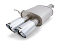 Sport Exhaust System for Mini John Cooper Works GP F56 — Racing Sport Silencer + Racing Non-Resonated | 2x 100mm Titanium Black Tips