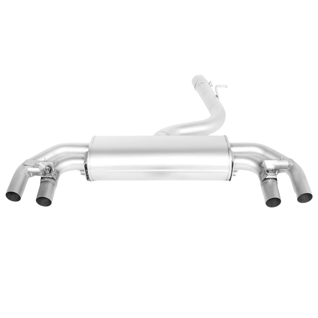 Sport Exhaust for VW Golf 7 AU Facelift — Racing Non-Resonated | 4x GT Black Tips