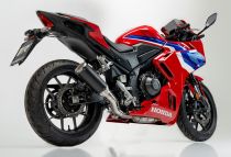 REMUS BoostR stainless steel black, for the CBR500R, EC type approval
