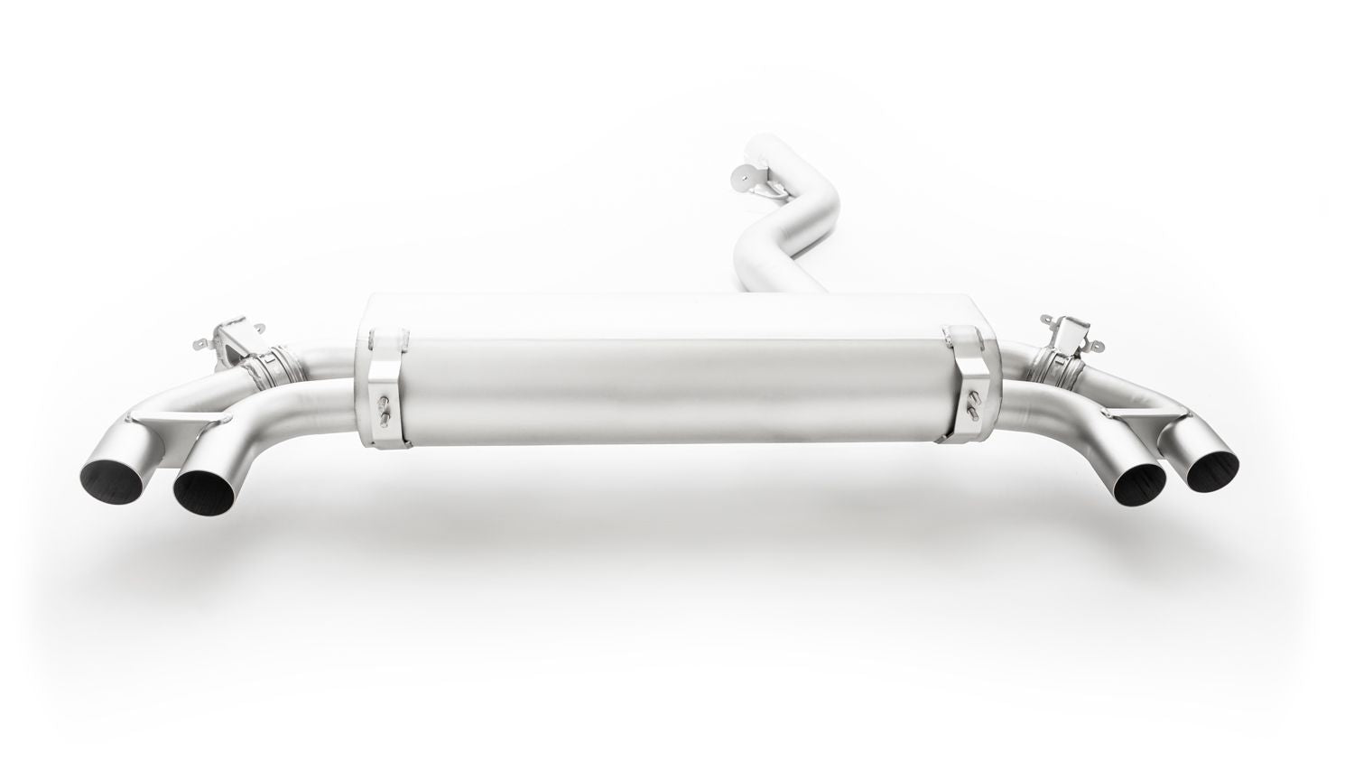 Axle Back Exhaust System for BMW G20 Limo G21 Touring — 4x 84mm Street Race Black Chrome Tips