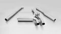 Cat-Back System for Mini Cooper S F55 China / USA / Korea  — 2x 102mm Chrome Straight Cut Tips