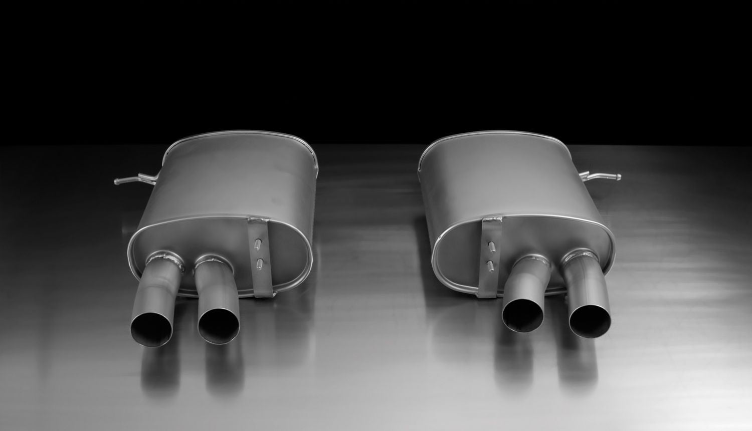 Racing Axle Back Exhaust — 4x 84mm Street Race Chrome Tips