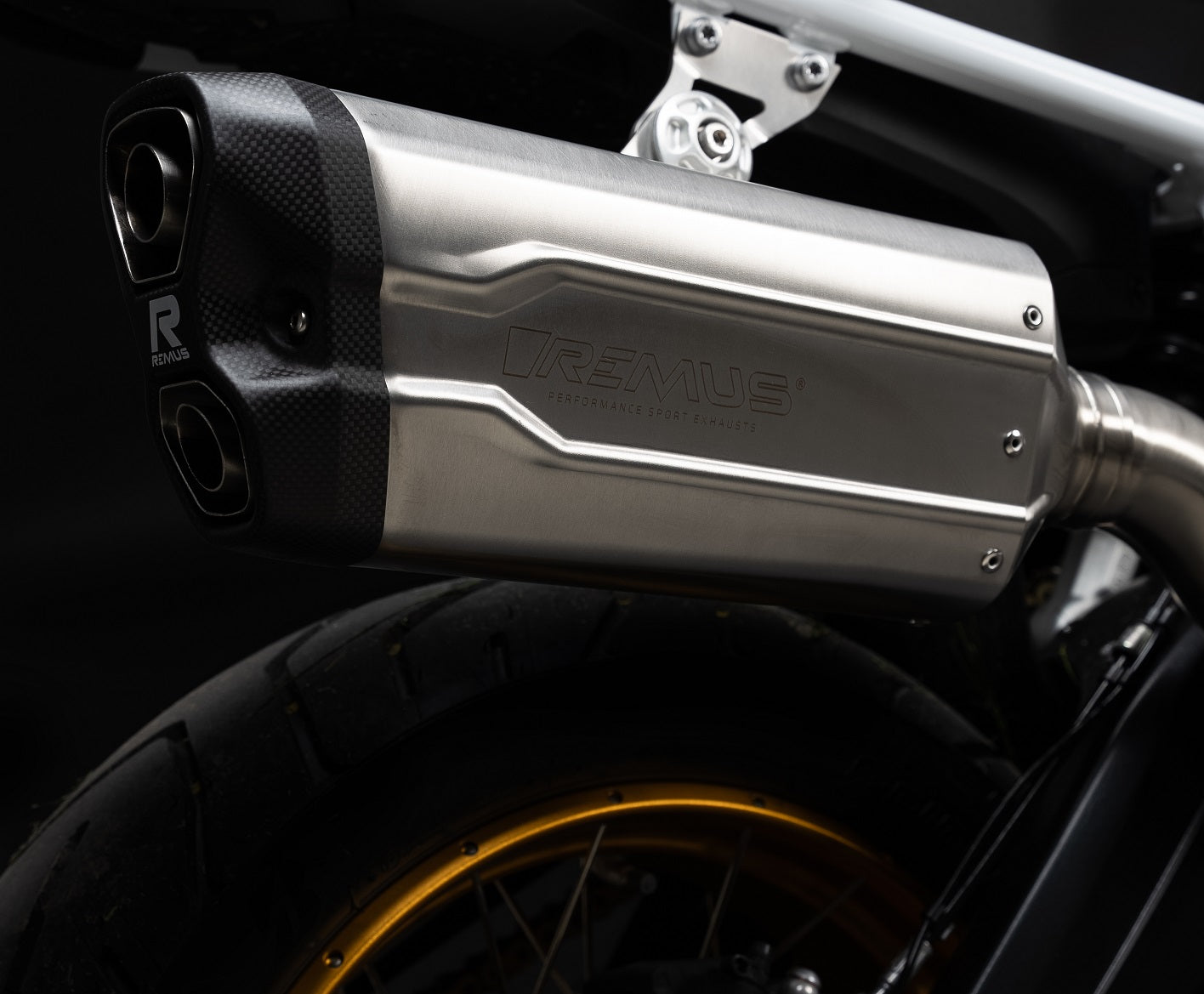 REMUS 8 2.0 Slip On Sport Exhaust BWM F 900 GS, Stainless steel matt, EC approved