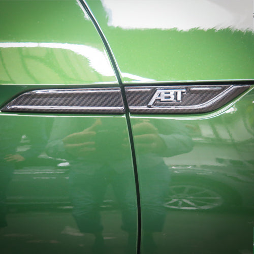 Audi S5 8W60 Cabrio 04-2017 Fender emblem carbon gloss