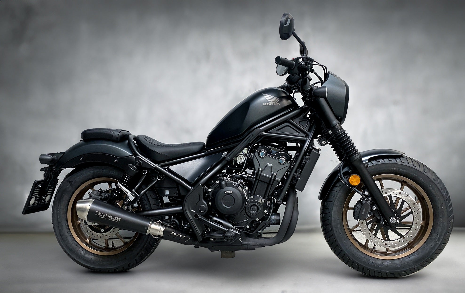 Powercone, stainless steel black, Honda CMX500 Rebel, Racing, NO EC approval
