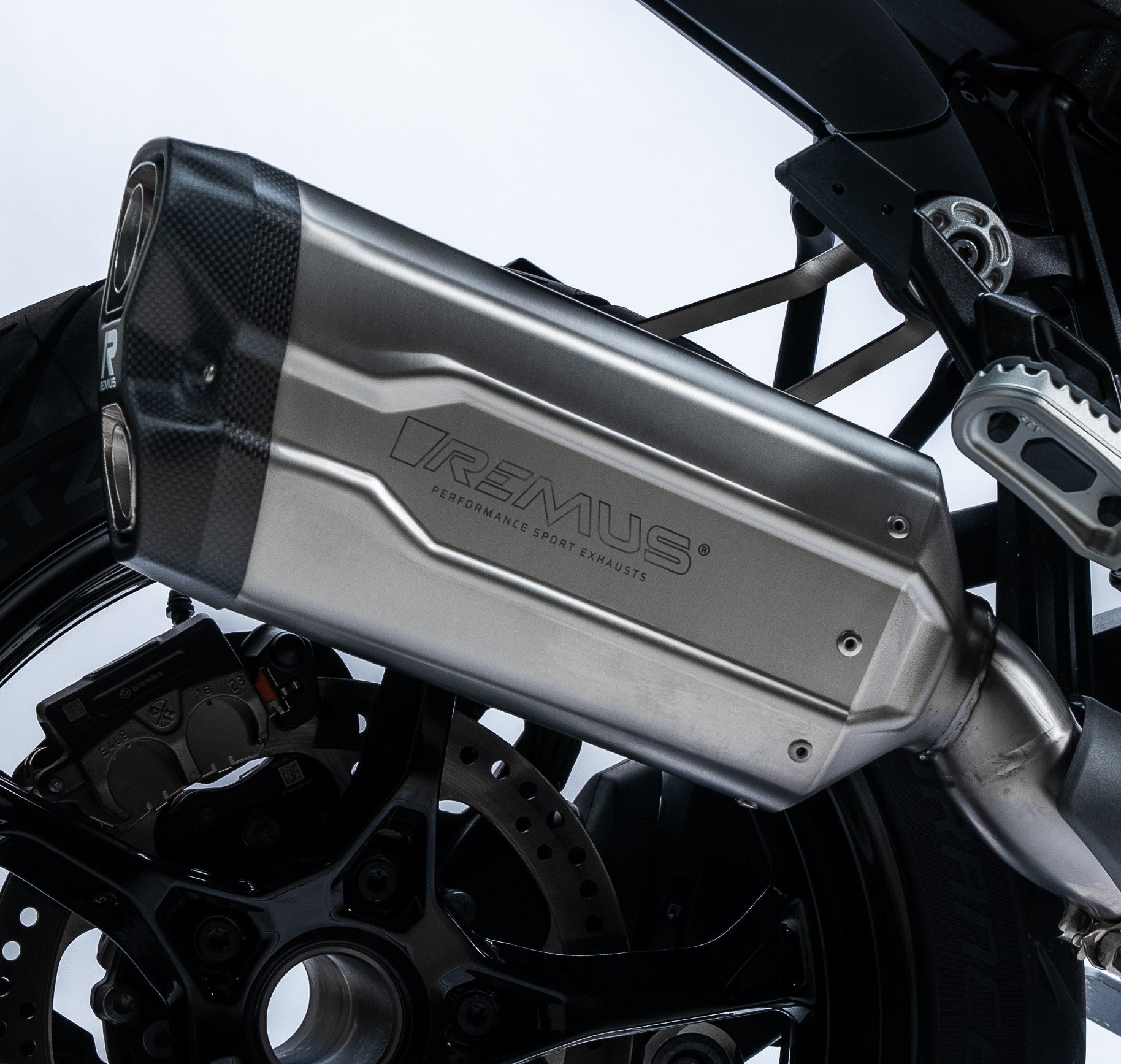 REMUS 8 2.0 Slip On Sport Exhaust BWM R 1300 GS & Adventure, Stainless steel matt, EC approved