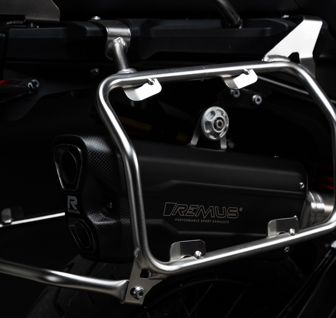 REMUS 8 2.0 Slip On Sport Exhaust BWM F 900 GS Adventure, Stainless steel black, EC approved