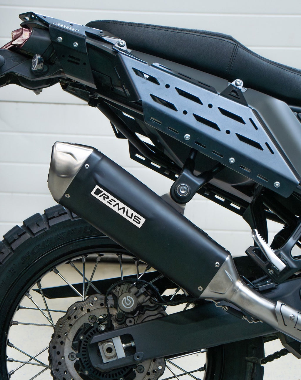 REMUS OFFROAD for Yamaha Ténéré 700, Slip on (sport exhaust), Stainless steel black, EC approval